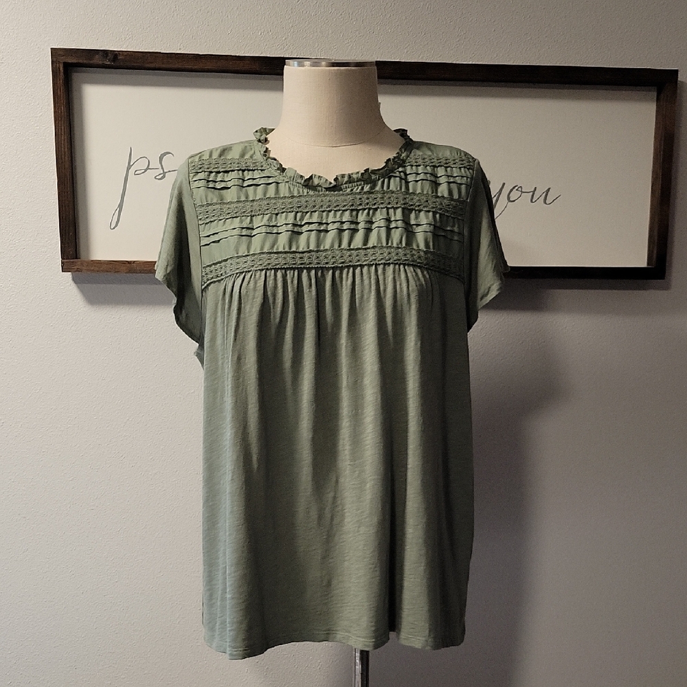 Ella Moss Green Women's Top